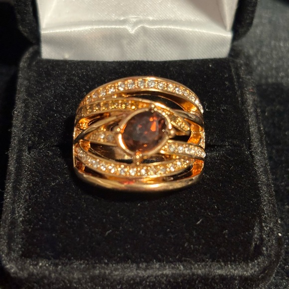 Avon chocolate shimmer ring sz 10 - Picture 2 of 7